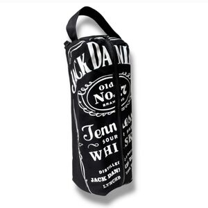 JACK DANIEL’S Black Canvas Insulated Case with Zipper & Handle for Travel/Gift